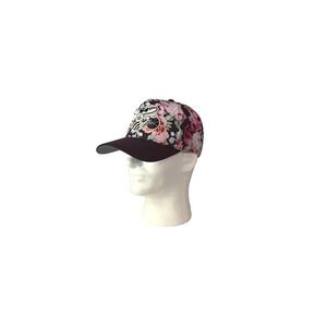 Charlotte Hornet Floral Women Curved Bill Adjustable Backing Hat
